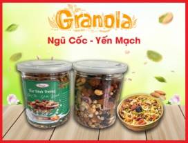 Granola Ngũ Cốc Yến Mạch Vị Mật Ong Hũ 250g