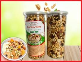 Granola Yến Mạch Nổ Giòn Rộp Hủ 500g Hạt Ngũ Cốc Ngũ Cốc
