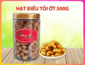 HẠT ĐIỀU TỎI ỚT HỦ 500G