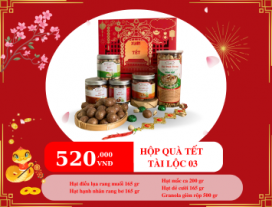 HỘP HẠT DINH DƯỠNG QUÀ  TẶNG TÀI LỘC 03