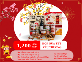 HỘP HẠT DINH DƯỠNG QUÀ  TẶNG  YÊU THƯƠNG