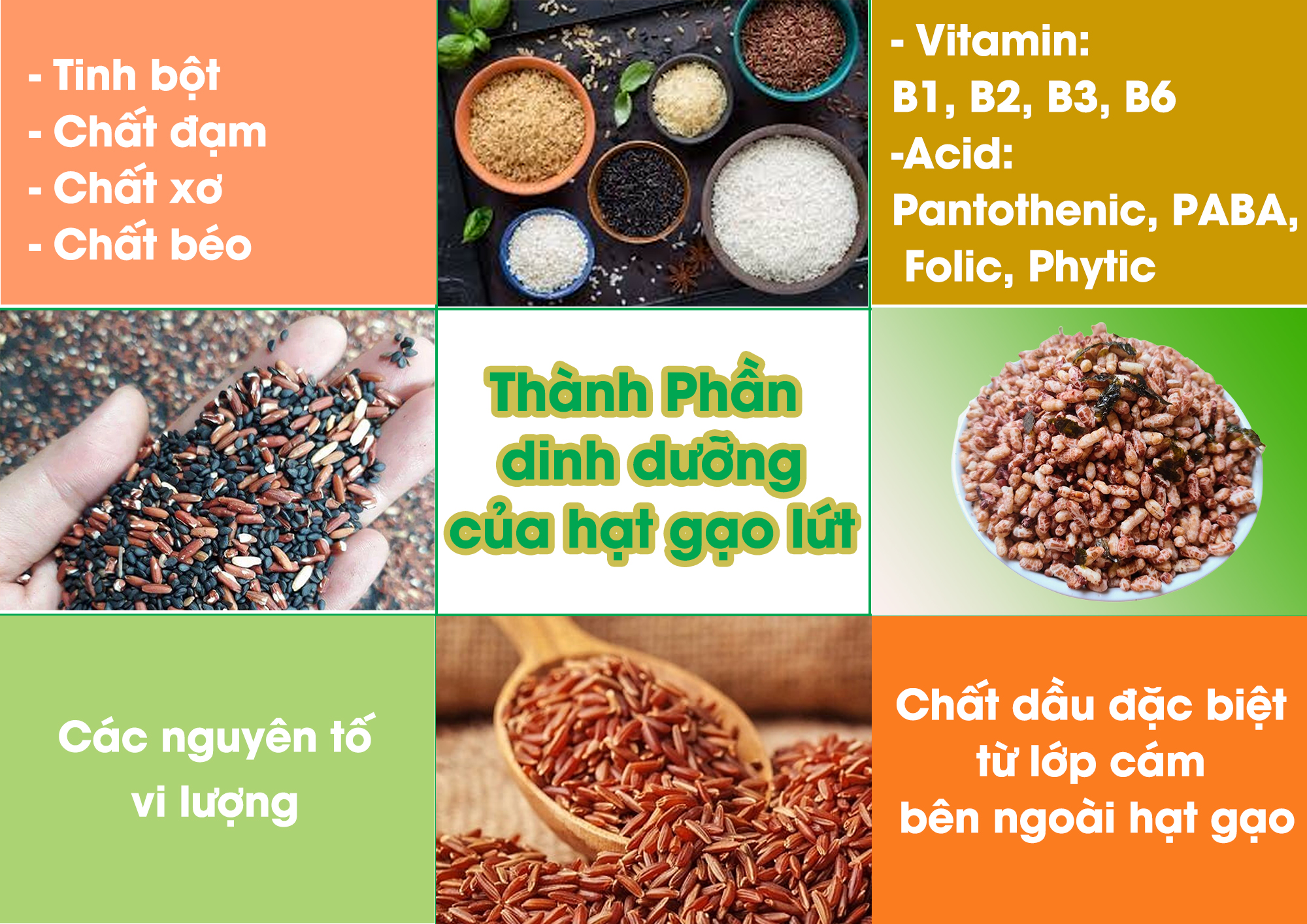 Giá trị dinh dưỡng của gạo lứt