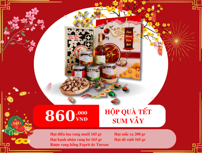 HỘP HẠT DINH DƯỠNG QUÀ  TẶNG  SUM VẦY