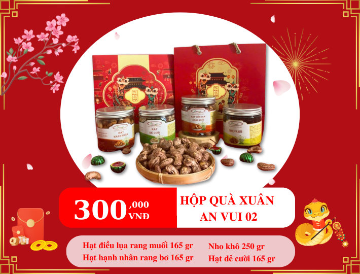 Hộp Hạt Dinh Dưỡng Tặng  Xuân An Vui 02