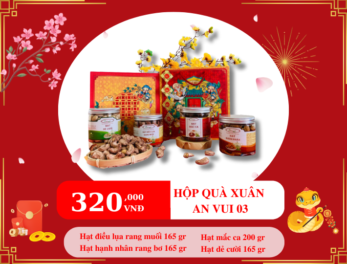 Hộp Hạt Dinh Dưỡng Tặng  Xuân An Vui 03