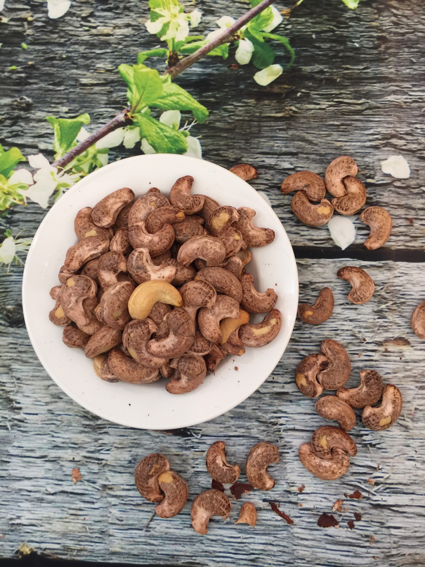 HẠT ĐIỀU LỤA RANG MUỐI 450GR 5 Đĩa hạt điều