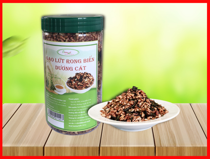 Dried seaweed brown rice 300gr