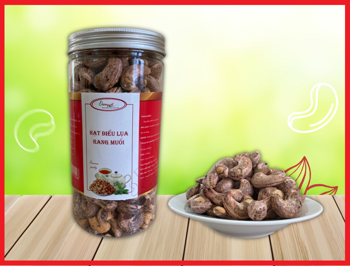 HẠT ĐIỀU LỤA RANG MUỐI 450GR 1 HẠT ĐIỀU LỤA RANG MUỐI 450GR